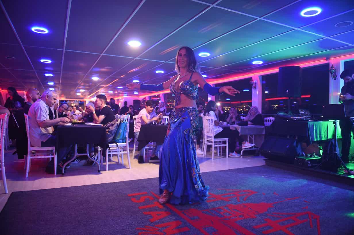 Bosphorus Cruise: Dinner + Unlimited Soft Drinks + Private Close to Show Table + Shows with Hotel Transfer